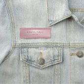 Professioneel elegant Roos Gold Glitter Moderne Ch Naamplaatje (In situ)