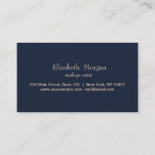 Professioneel elegant Roos Gold Hearts Klantenkaartje (Achterkant)