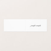 Professioneel Elegant Schoon Modern Minimalistisch Visitekaartje (Buitenkant ongevouwen)