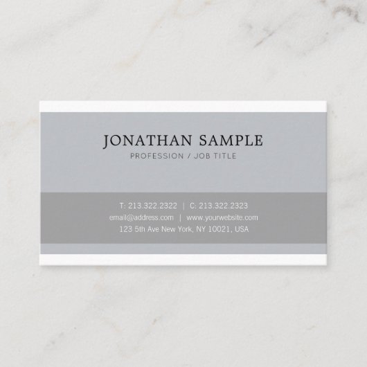 Professioneel Elegant Schoon Ontwerp Duidelijke Tr Visitekaartje (Voorkant)