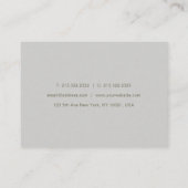 Professioneel, elegant, schoon ontwerp, moderne Sj Visitekaartje (Achterkant)