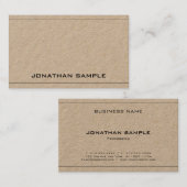 Professioneel Elegant Schoon Ontwerp Plain Luxe Visitekaartje (Voorkant / Achterkant)