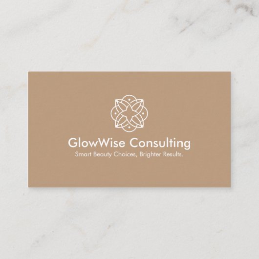 Professioneel Elegant Schoon Wit Beige Handgeschre Visitekaartje (Achterkant)