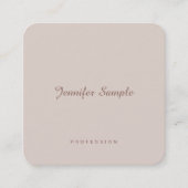 Professioneel, elegant script Modern Minimal Chic Vierkante Visitekaartje (Voorkant)