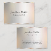 Professioneel Elegant Sjabloon Modern Script Silve Visitekaartje (Voorkant / Achterkant)