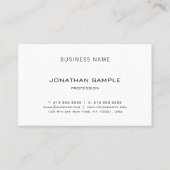 Professioneel, elegant, stijlvol design, modern visitekaartje (Achterkant)