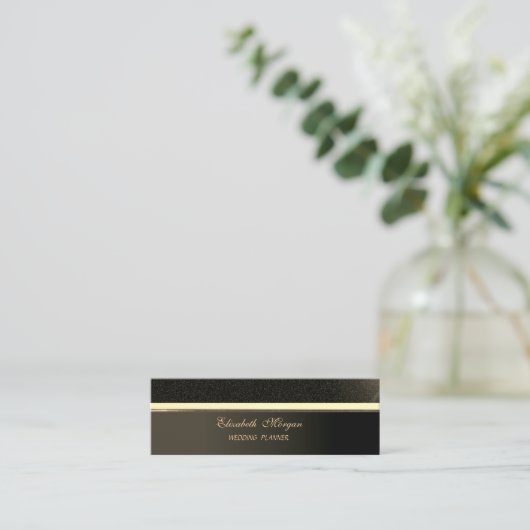 Professioneel elegant stijlvol, geavanceerd mini visitekaartje (Staand voorkant)