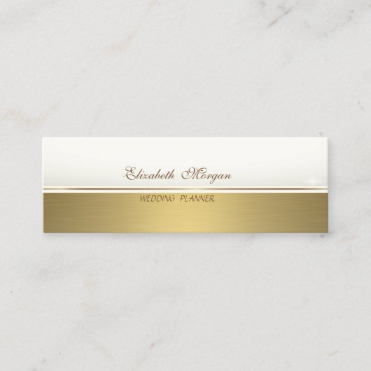 Professioneel elegant stijlvol, geavanceerd mini visitekaartje (Voorkant)