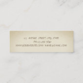 Professioneel elegant stijlvol glitterwerk, dress mini visitekaartje (Achterkant)