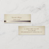 Professioneel elegant stijlvol glittery mini visitekaartje (Voorkant / Achterkant)