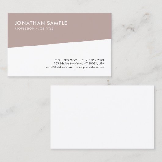 Professioneel elegant stijlvol ontwerp Moderne Sja Visitekaartje (Voorkant / Achterkant)