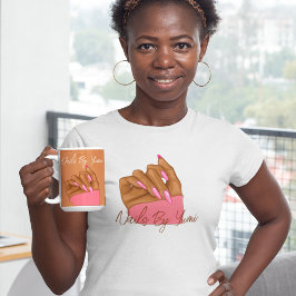 Professioneel Elegant Typografie Manicurist Unifor T-shirt