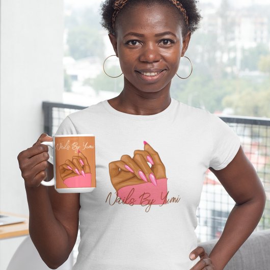 Professioneel Elegant Typografie Manicurist Unifor T-shirt