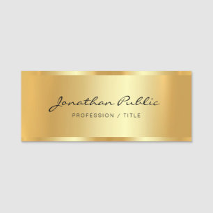 Professioneel Elegant Typografie Script Custom Naamplaatje