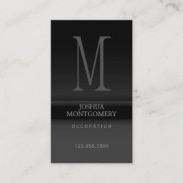 Professioneel elegant visitekaartje ontwerp zwart