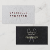 Professioneel Elegant Waterkleurpapier Visitekaartje (Voorkant / Achterkant)