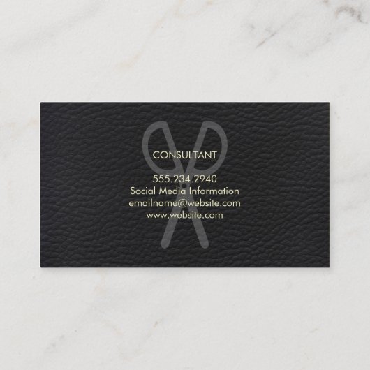 Professioneel Elegant Waterkleurpapier Visitekaartje (Achterkant)