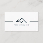 Professioneel Elegant Wit Vet Donkergroen Modern Visitekaartje (Voorkant)