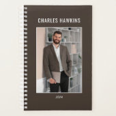 Professioneel Elegant Zakelijk Man Foto Planner (Voorkant)