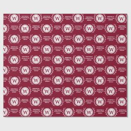 Professioneel Elegant Zakelijk Monogram Cadeauverp Cadeaupapier