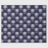 Professioneel Elegant Zakelijk Monogram Cadeauverp Cadeaupapier (Vlak)
