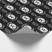 Professioneel Elegant Zakelijk Monogram Cadeauverp Cadeaupapier (Hoek)