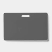 Professioneel elegante gewone minimalistische kall badge (Achterkant)