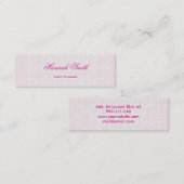 Professioneel elegante moderne luxe glitter mini visitekaartje (Voorkant / Achterkant)