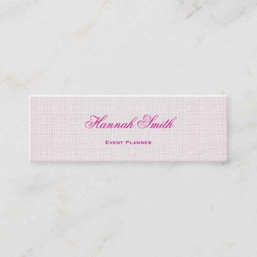 Professioneel elegante moderne luxe glitter mini visitekaartje (Voorkant)