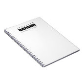 Professioneel elegante moderne minimalistische eff notitieboek (Rechterzijde)