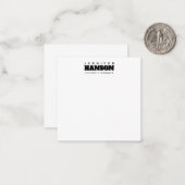 Professioneel elegante moderne minimalistische eff notitiekaartje (Voorkant / Achterkant in situ)