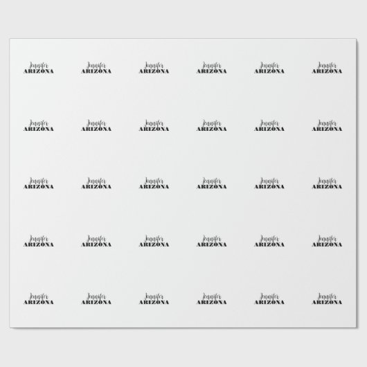 Professioneel elegante moderne minimalistische gew cadeaupapier (Vlak)