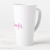Professioneel elegante moderne minimalistische gew latte mok (Rechterhoek)