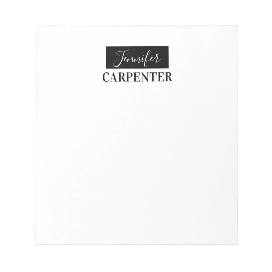 Professioneel elegante moderne minimalistische gew notitieblok (Voorkant)