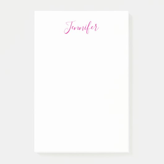 Professioneel elegante moderne minimalistische gew post-it® notes (Voorkant)