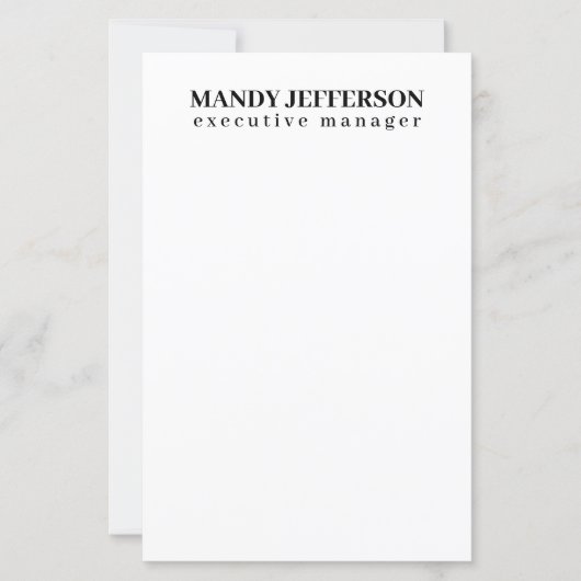 Professioneel elegante moderne minimalistische naa (Voorkant)