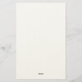 Professioneel elegante moderne minimalistische naa briefpapier (Achterkant)