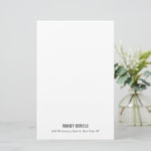 Professioneel elegante moderne minimalistische naa briefpapier (Staand voorkant)
