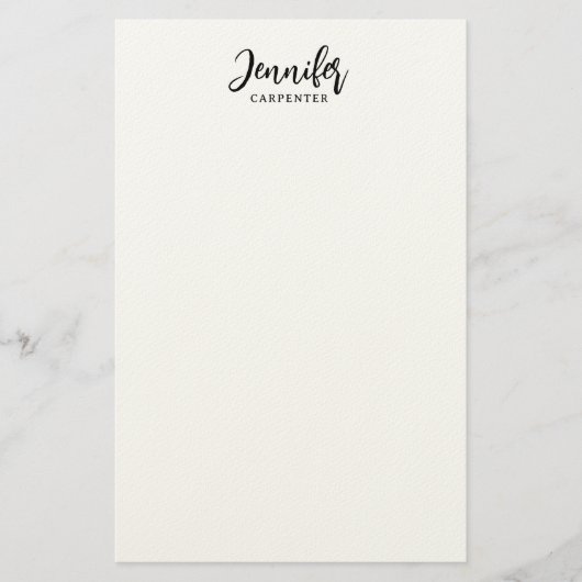 Professioneel elegante moderne minimalistische naa briefpapier (Voorkant)