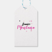 Professioneel elegante moderne minimalistische naa cadeaulabel (Voorkant)