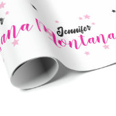 Professioneel elegante moderne minimalistische naa cadeaupapier (Rol Hoek)