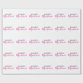 Professioneel elegante moderne minimalistische naa cadeaupapier (Vlak)