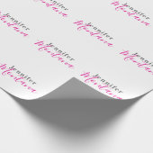 Professioneel elegante moderne minimalistische naa cadeaupapier (Hoek)