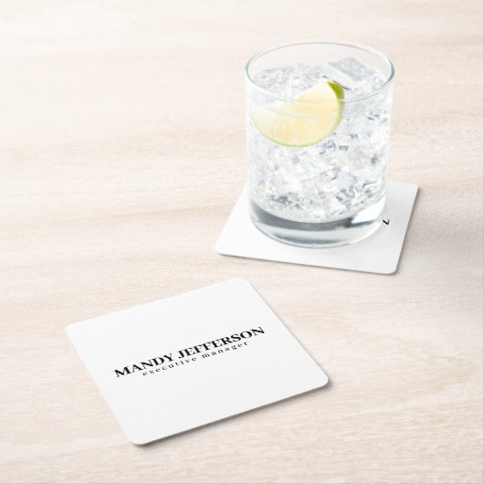 Professioneel elegante moderne minimalistische naa kartonnen onderzetters (Insitu)