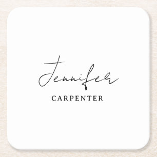 Professioneel elegante moderne minimalistische naa kartonnen onderzetters