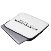 Professioneel elegante moderne minimalistische naa laptop sleeve (Voorkant onderkant)