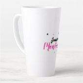 Professioneel elegante moderne minimalistische naa latte mok (Linkerhoek)