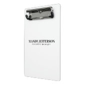 Professioneel elegante moderne minimalistische naa mini klembord (Angled2)