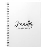 Professioneel elegante moderne minimalistische naa notitieboek (Voorkant)