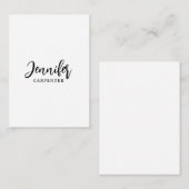 Professioneel elegante moderne minimalistische naa notitiekaartje (Voorkant / Achterkant)